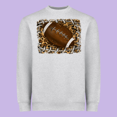 Leopard American Football Backround Heavyweight Sweatshirt Designed By Ranaportraitstore