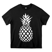 Black pineapple sunset Heavy Core Tee - DesigneFamous
