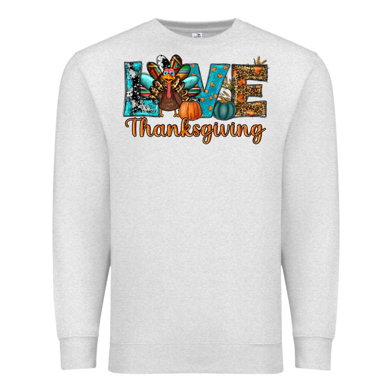Love Thanksgivings Turkey Premium Sweatshirt by RanaPortraitStore | Teevron