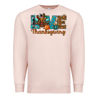 Pale Pink love thanksgivings turkey Premium Sweatshirt - RanaPortraitStore