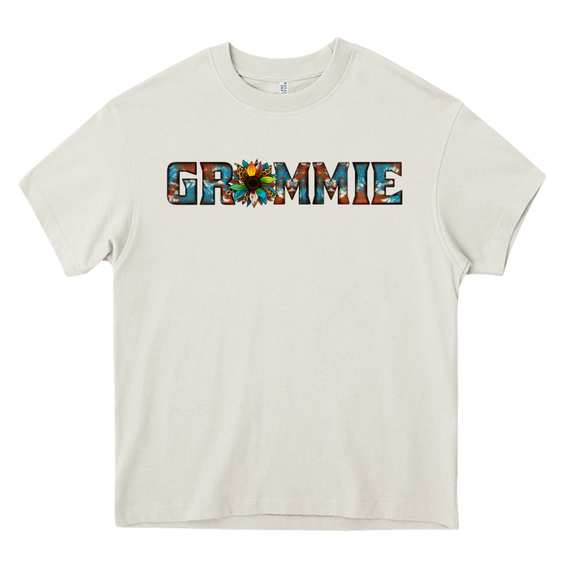 Grammie Cowhide Sunflower 1 Heavy Core Tee by Jasminsmagicworld | Teevron