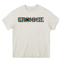Cream grammie cowhide sunflower 1 Heavy Core Tee - Jasminsmagicworld