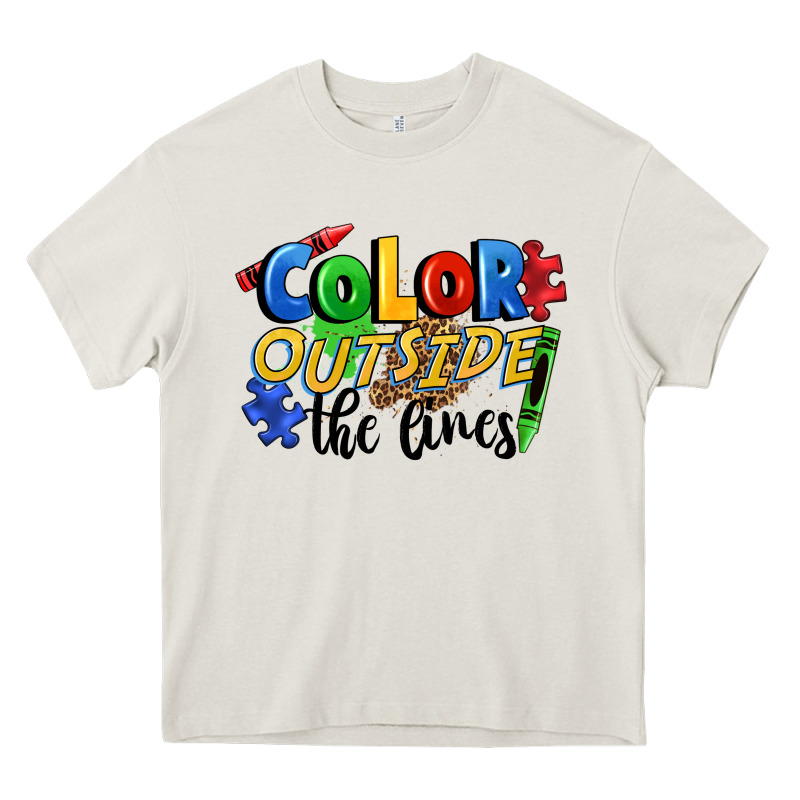 Color Outside The Lines Heavy Core Tee by FaDigitalArtStudio | Teevron