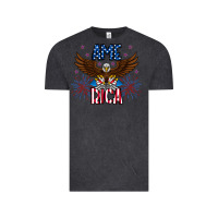 Vintage Black America eagle Vintage Tee - CowhideDigitalArt