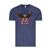 Vintage Denim America eagle Vintage Tee - CowhideDigitalArt