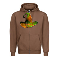 Chestnut leopard witch hat Zipper Hoodie - Jasminsmagicworld