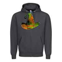 Smoke leopard witch hat Zipper Hoodie - Jasminsmagicworld