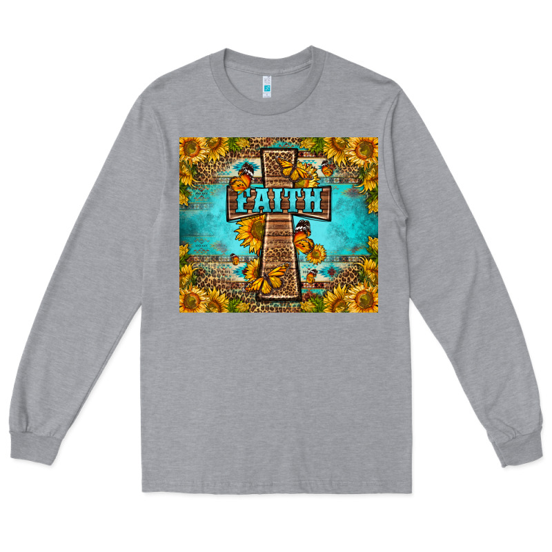 Western Faith Cross Butterfly Long Sleeve Tee by LillyAllenDesigns | Teevron