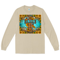 Mushroom Western Faith Cross Butterfly Long Sleeve Tee - LillyAllenDesigns