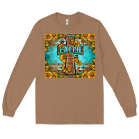 Toasted Coconut Western Faith Cross Butterfly Long Sleeve Tee - LillyAllenDesigns