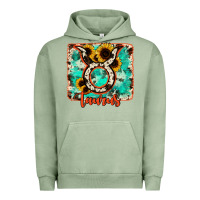 Pigment Oil Green taurus turquoise cowhide Urban Hoodie - RanaPortraitStore