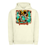 Pigment Pistachio taurus turquoise cowhide Urban Hoodie - RanaPortraitStore