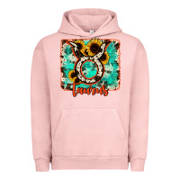 Pigment Salmon taurus turquoise cowhide Urban Hoodie - RanaPortraitStore