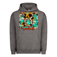 Pigment Tornado taurus turquoise cowhide Urban Hoodie - RanaPortraitStore