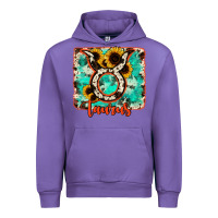 Tulip taurus turquoise cowhide Urban Hoodie - RanaPortraitStore