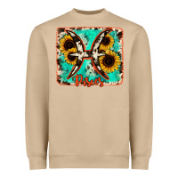 Mushroom pisces turquoise cowhide Heavyweight Sweatshirt - RanaPortraitStore