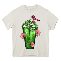 Cream Western Cactus Cold Frappe Heavy Core Tee - FaDigitalArtStudio