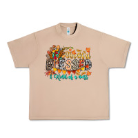 Burro Thankful Blessed Kind Of Mess Urban Heavy Tee - CowhideDigitalArt