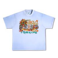 Grape Ice Thankful Blessed Kind Of Mess Urban Heavy Tee - CowhideDigitalArt