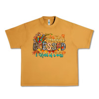 Peanut Butter Thankful Blessed Kind Of Mess Urban Heavy Tee - CowhideDigitalArt
