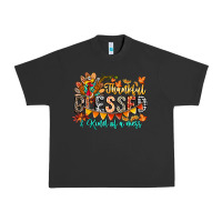 Pigment Black Thankful Blessed Kind Of Mess Urban Heavy Tee - CowhideDigitalArt