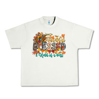 Pistachio Thankful Blessed Kind Of Mess Urban Heavy Tee - CowhideDigitalArt