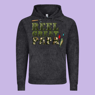 Reel Great Papa Vintage Hoodie Designed By Artiststas