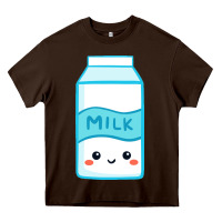Chocolate Brown milk Heavy Core Tee - DesigneFamous