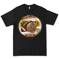American Football Round Earrings Premium Tee | Teevron