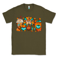 Army Green Thanksgiving Coffee Cups Classic Tee - FaDigitalArtStudio