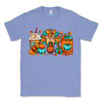 Colony Blue Thanksgiving Coffee Cups Classic Tee - FaDigitalArtStudio