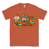 Copper Thanksgiving Coffee Cups Classic Tee - FaDigitalArtStudio