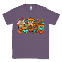 Lavender Thanksgiving Coffee Cups Classic Tee - FaDigitalArtStudio