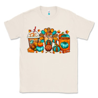 Natural Thanksgiving Coffee Cups Classic Tee - FaDigitalArtStudio