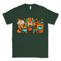 Sports Green Thanksgiving Coffee Cups Classic Tee - FaDigitalArtStudio
