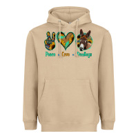 Mushroom Peace Love Donkeys Heavyweight Hoodie - Jasminsmagicworld