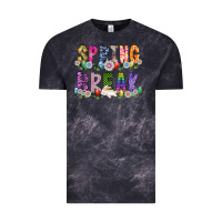 Cloud Black SPRING BREAK Vintage Tee - CowhideDigitalArt