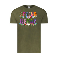 Vintage Olive SPRING BREAK Vintage Tee - CowhideDigitalArt