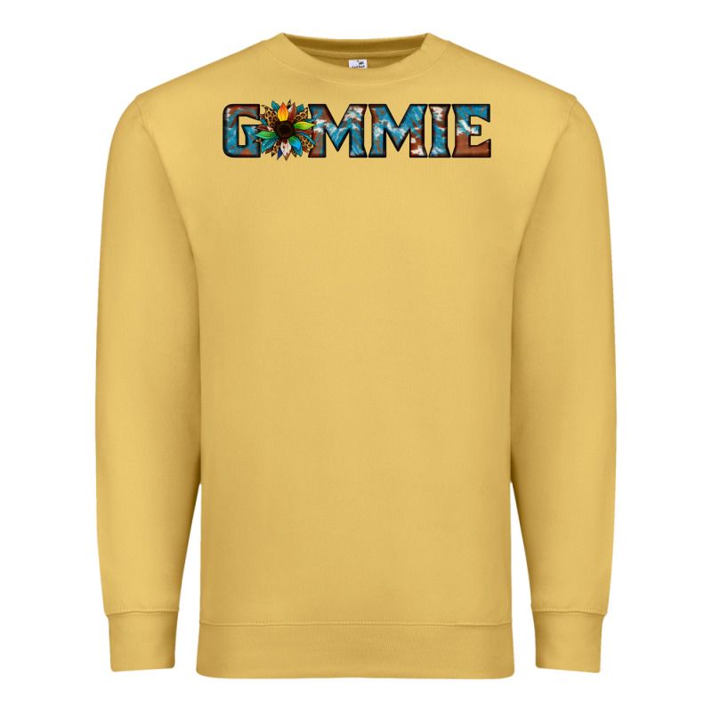 Gammie Sunflower Cowhide Premium Sweatshirt by Jasminsmagicworld | Teevron
