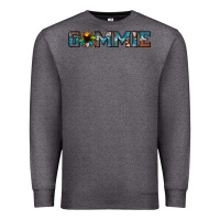 Charcoal Heather gammie sunflower cowhide Premium Sweatshirt - Jasminsmagicworld