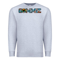 Heather Grey gammie sunflower cowhide Premium Sweatshirt - Jasminsmagicworld