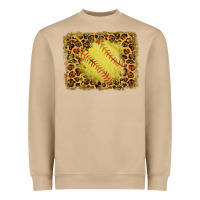 Mushroom watercolor glitter leopard softball background Heavyweight Sweatshirt - RanaPortraitStore