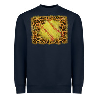 Navy watercolor glitter leopard softball background Heavyweight Sweatshirt - RanaPortraitStore