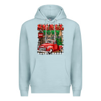 Blue Mist small town christmas Premium Hoodie - BarkalooDesign
