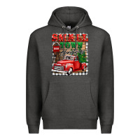 Charcoal Heather small town christmas Premium Hoodie - BarkalooDesign