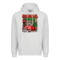 Dove Grey small town christmas Premium Hoodie - BarkalooDesign