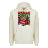 Oatmeal Heather small town christmas Premium Hoodie - BarkalooDesign