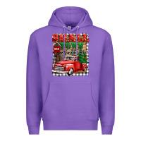 Purple small town christmas Premium Hoodie - BarkalooDesign