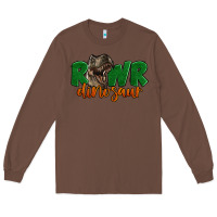 Chestnut Rawr Dinosaur Long Sleeve Tee - LillyAllenDesigns