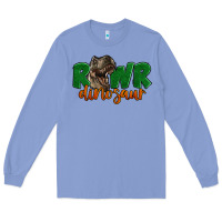 Colony Blue Rawr Dinosaur Long Sleeve Tee - LillyAllenDesigns